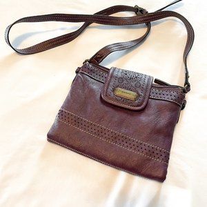 Chaps Purple Crossbody Purse Storage Travel Bag